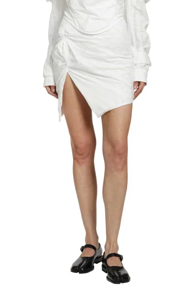 Vivienne Westwood Mini Side Panther Skirt In White