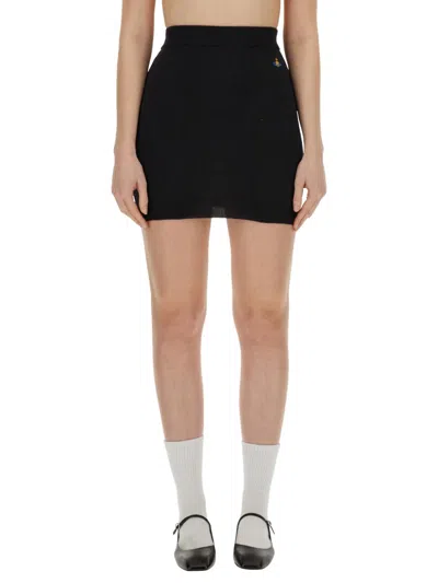 Vivienne Westwood Mini Skirt Bea In Black