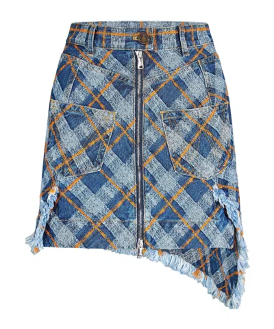Vivienne Westwood Mini Skirt In Blue