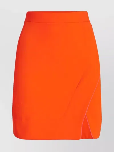Vivienne Westwood Mini Skirt In Recycled Polyester In Orange