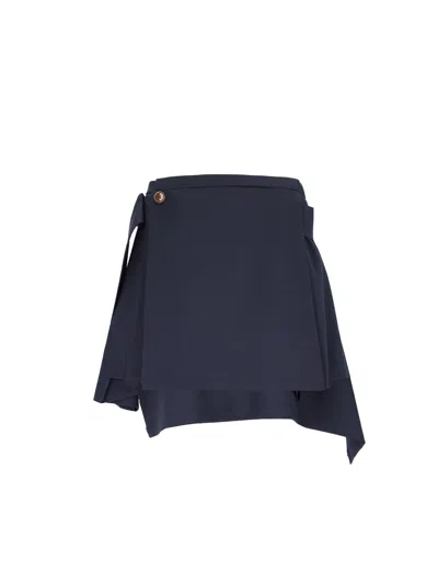 Vivienne Westwood Mini Skirt "meghan" In Blue
