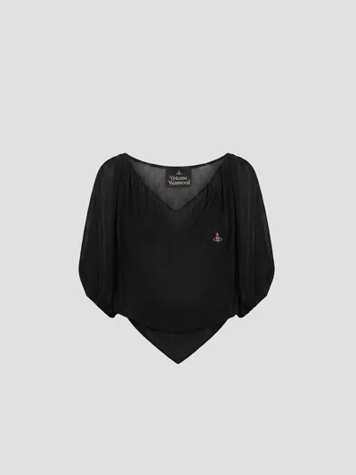 Vivienne Westwood Mini Stane Rt Top In Black