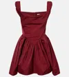 Vivienne Westwood Mini Sunday Draped Corset Dress In Brown