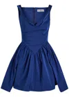 Vivienne Westwood Mini Sunday Dress Taffeta Electric-blue 44 Women In Blue