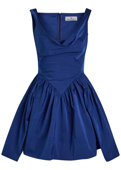 VIVIENNE WESTWOOD VIVIENNE WESTWOOD MINI SUNDAY DRAPED TAFFETA MINI DRESS