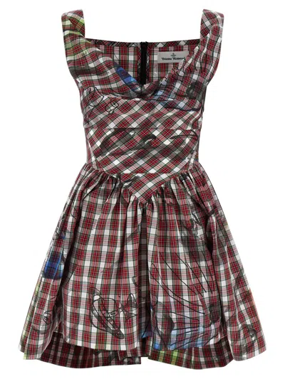 Vivienne Westwood Mini Sunday Dresses Red In Multi