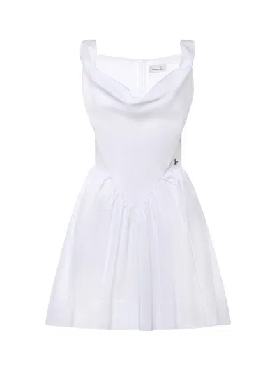 Vivienne Westwood Mini Sunday Dress In White