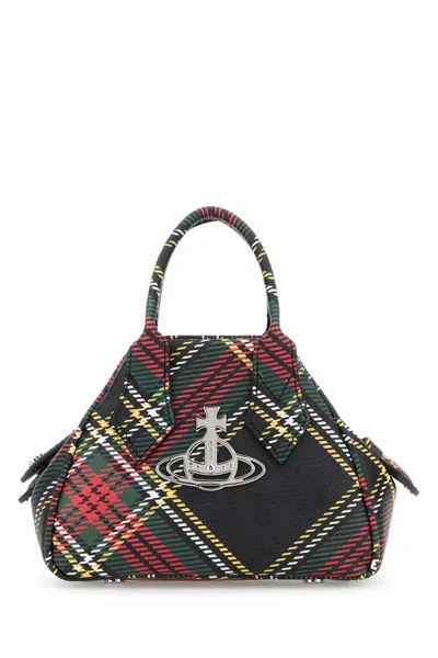 Vivienne Westwood Mini Yasmin Tartan-check Cross Body Bag In Multicolour