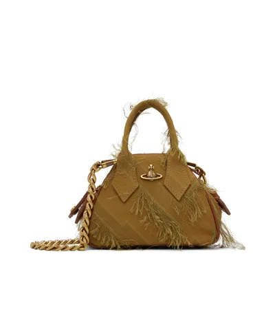 Vivienne Westwood Mini Yasmine Chain Bag In Brown