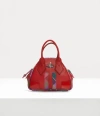 Vivienne Westwood Mini Yasmine Chain Nappa Leather Red In Red