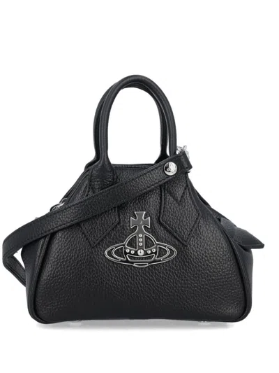 Vivienne Westwood Mini Yasmine Hand Bags In Black