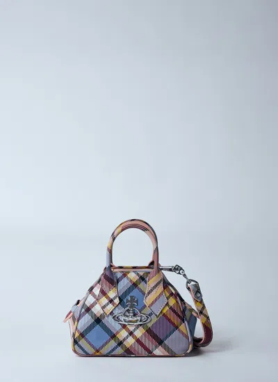 Vivienne Westwood Mini Yasmine Handbag In Beige