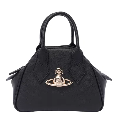 Vivienne Westwood Mini Yasmine Handbag In Black