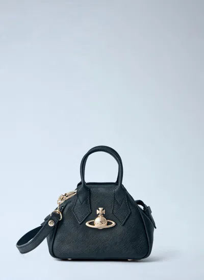 Vivienne Westwood Mini Yasmine Handbag In Black