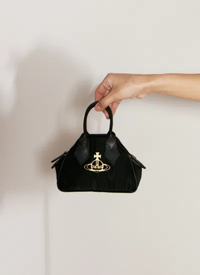 Vivienne Westwood Mini Yasmine Handbag In Black
