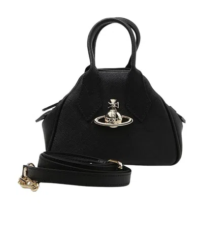 Vivienne Westwood Mini Yasmine Tote Bag In Black
