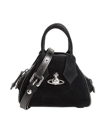 VIVIENNE WESTWOOD VIVIENNE WESTWOOD MINI YASMINE WOMAN HANDBAG BLACK SIZE - CALFSKIN