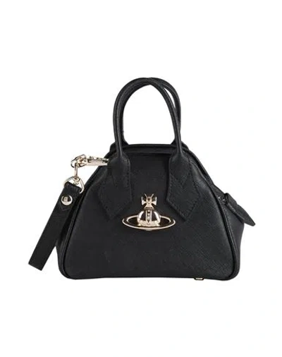 Vivienne Westwood Mini Yasmine Woman Handbag Black Size - Cow Leather