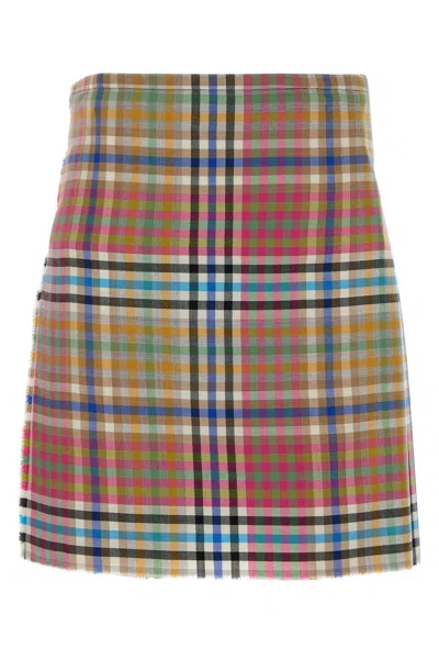 Vivienne Westwood Mini Kilt Heather Check 44 Women In Multi