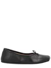 Vivienne Westwood Minimalist Lamb Leather Flats In Black