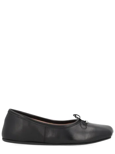 Vivienne Westwood Minimalist Lamb Leather Flats In Black