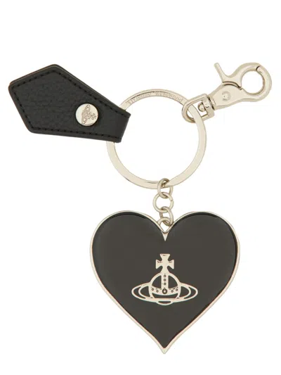 VIVIENNE WESTWOOD MIRROR HEART KEYCHAIN
