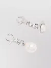 Vivienne Westwood Mismatched Drop Earrings Pearl Detail