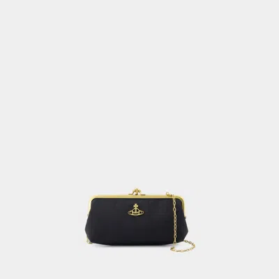 Vivienne Westwood Moire Frame Bag -  - Synthetic - Black