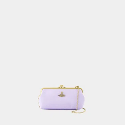 Vivienne Westwood Moire Frame Bag -  - Synthetic - Purple In Burgundy