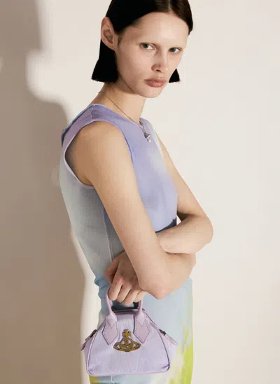 Vivienne Westwood Yasmine Mini Shoulder Bag In Purple