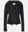 Vivienne Westwood Mens Black Monday Puffed-shoulders Cotton Shirt In Schwarz