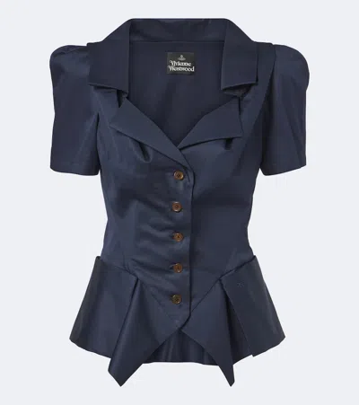 Vivienne Westwood Monday Cotton Top In Blue