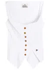 Vivienne Westwood Square-neck Button Down Top In White