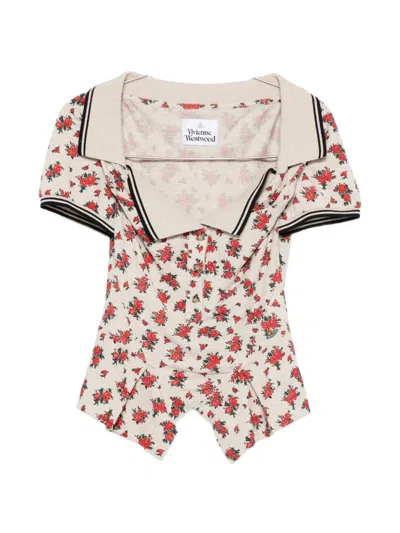 Vivienne Westwood Monday Floral-print Top In Multi