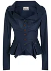 Vivienne Westwood Monday Ruffled Button-detailed Shirt In Blue