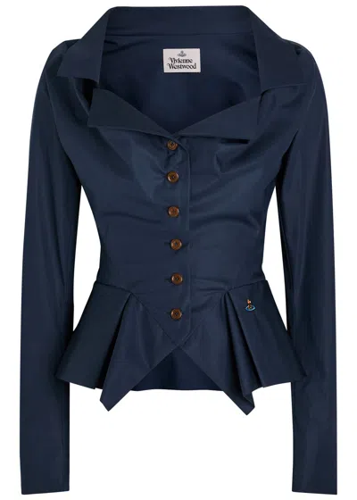VIVIENNE WESTWOOD VIVIENNE WESTWOOD MONDAY GATHERED COTTON SHIRT