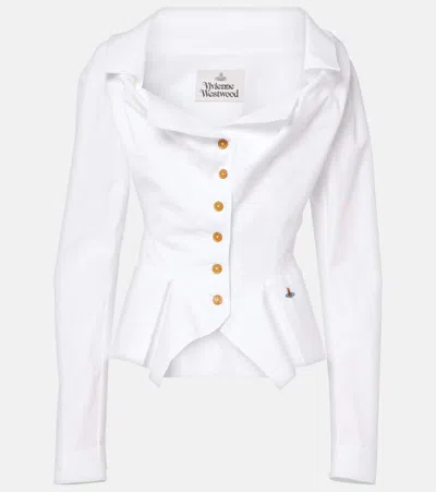 Vivienne Westwood Monday Shirt Org. Cotton Poplin White 42 Women