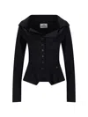 Vivienne Westwood Mens Black Monday Puffed-shoulders Cotton Shirt In Black  