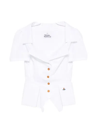 Vivienne Westwood Monday Peplum Shirt In White