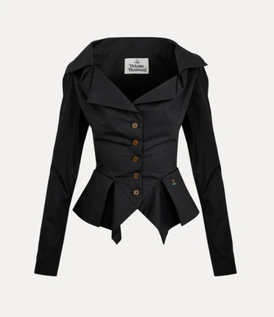 VIVIENNE WESTWOOD MONDAY SHIRT COTTON BLACK 48 WOMEN