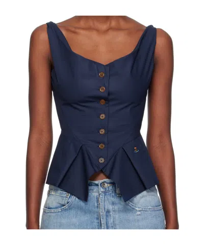 Vivienne Westwood Monday Vest In Blue