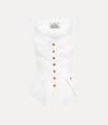 Vivienne Westwood Square-neck Button Down Top In White