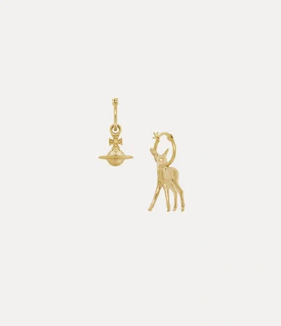Vivienne Westwood Monette Small Earrings Gold Swarovski Crystals Women
