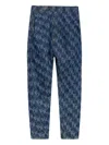 Vivienne Westwood Monogram-pattern Tapered Jeans In Blue