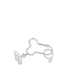 Vivienne Westwood Mountaineering Buckle Key Ring In Gray