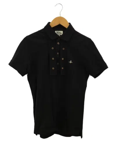 Pre-owned Vivienne Westwood Multi Button Orb Polo Shirt In Black