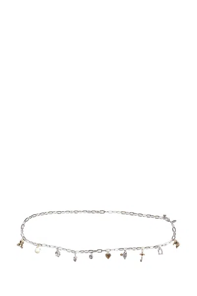 Vivienne Westwood Multi Charm Belt In Silver