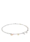 Vivienne Westwood Multi Charm Two-tone Chain Belt In Silver