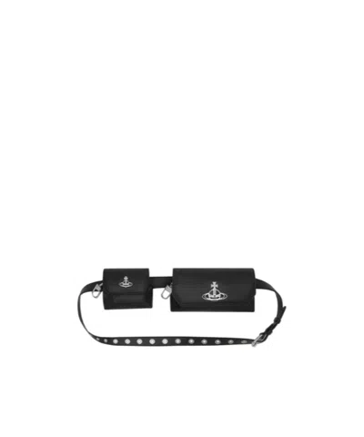 Vivienne Westwood Multi Pouch Belt In Black