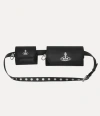Vivienne Westwood Multi Pouch Belt Pu Leather Black One Size Unisex In Black